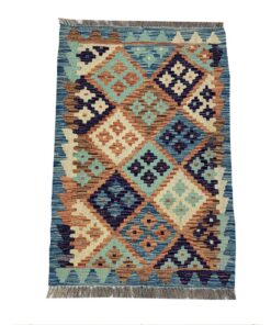 Afghan Reversible Kilim - 90 x 60 CM