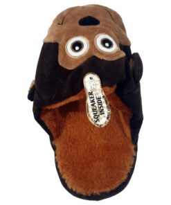 AFP Dog Toy - Doggie's Shoes - Monkey Slipper - Brown - One Size