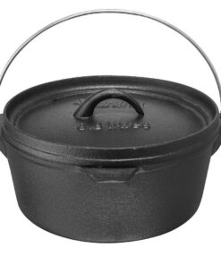 AfriTrail Cast Iron Flat Potjie Pot 3.8l