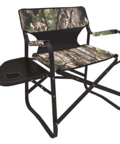 AfriTrail Director Camping Chair With Side Table Camo 130kg