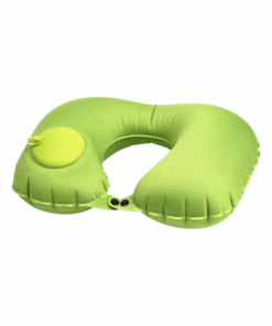 Air Pump U-Shape Inflatable Travel Neck Pillow 183131 - Green