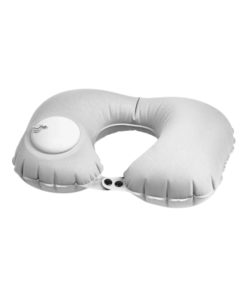 Air Pump U-Shape Inflatable Travel Neck Pillow 183131 - Grey