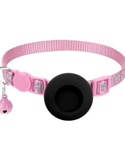 Airtag Pet Collar Breakaway Collar For Apple Airtag - Blue - Pink