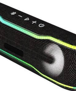 Aiwa bluetooth speaker with drum and light- Black -ABT-10000