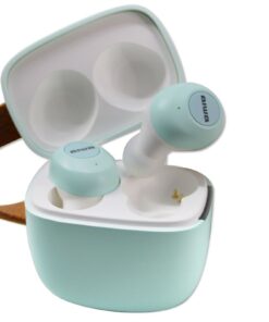 AIWA TWS IPX4 Bluetooth Earpods & Case Siri & Google Assist Voice Control - Green