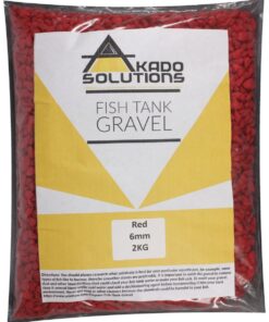 Akado Red Gravel for Aquarium 2Kg - 6mm