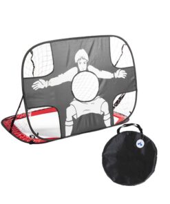 Alanes 2 in 1 Pop Up Soccer Goal Net Kids Outdoor Training for Football