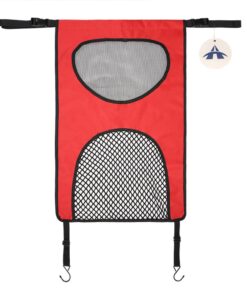 Alanes Dog Car Backseat Net Barrier with 2 Mesh Windows for Safe Driving
