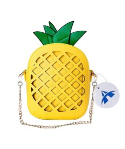 Alanes Women's Pineapple Purse Summer Girl's Yellow Crossbody Shoulder Bag