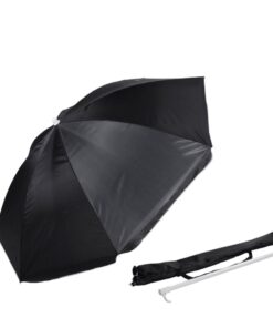 Alice Umbrellas 1,8M Beach Umbrella with Carry bag - Emerald Green - Black