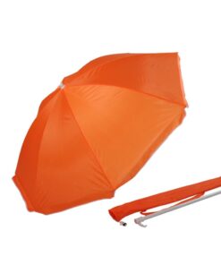Alice Umbrellas 1,8M Beach Umbrella with Carry bag - Emerald Green - Orange