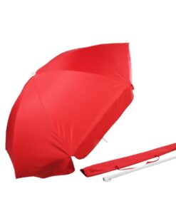 Alice Umbrellas 2M Beach Umbrella with Carry Bag - Red