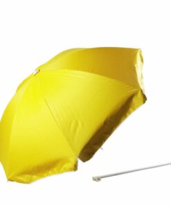 Alice Umbrellas 2M Beach Umbrella with Carry Bag - Yellow