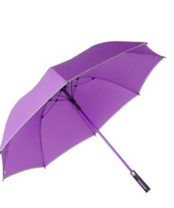 Alice Umbrellas Auto Open Fibreglass Golf Umbrella - Purple