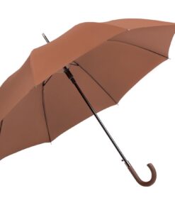Alice Umbrellas Auto Open Windproof Fibreglass Golf - Brown