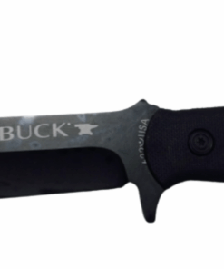 All Black 5'' Inch Buck Solid Blade Extreme Ops Knife