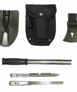 All-in-One Camping Survival Set - Shovel, Axe, Saw, and Knife - 1 Pack