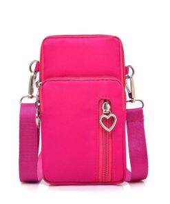 All-Purpose Mini Cross-Body Shoulder Wallet Purse - Sweat-Proof - Rose