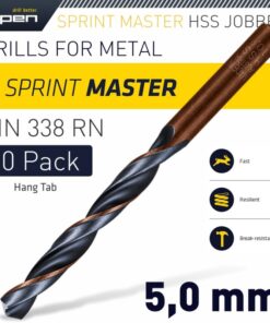 ALPEN 10pce HSS Sprint Drill Bits - 5 mm