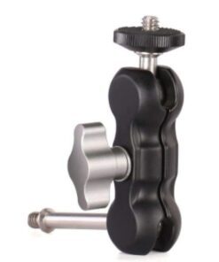 Alu Arm Monitor Mount w/ Double Ballhead - 1/4 Inch Mount