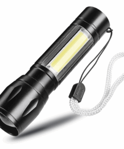 Aluminium Alloy USB Rechargable Mini Torch with Zoom Function