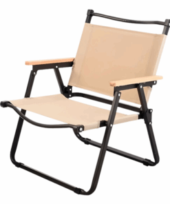 Aluminium Camping Folding Chairs Outdoor Armchair - Brown