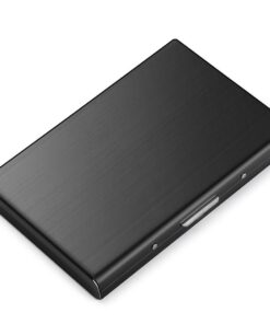 Aluminium Credit Card Wallet - RFID Blocking - Black