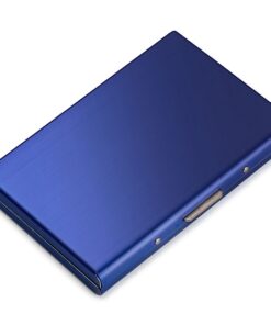 Aluminium Credit Card Wallet - RFID Blocking - Blue