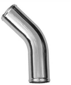 Aluminium OD 45 Degree, 100mm, 300mm Long, 2mm Thick (Polished)