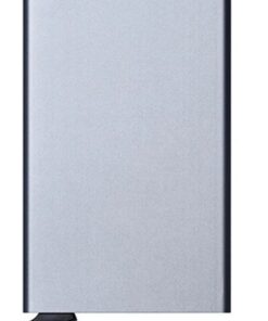 Aluminium Slide Up Credit Card Wallet Anti-Theft RFID - Silver