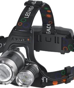 Aluminum Alloy Rechargeable Headlight for Camping/ Outdoors/ Hard Hat Work