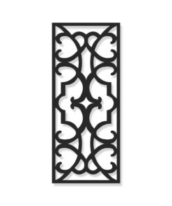 Aluminum Decorative Screen - Geometric Pattern - 145 L x 64.3 W cm