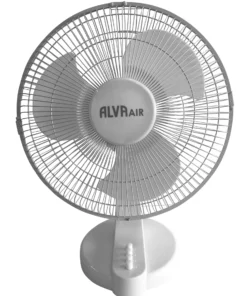 Alva Air 30cm Plastic Desk Fan-White