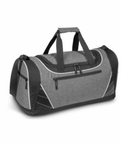 Always Summer Slade Grey Sports Weekender Bag with Leather Look trim