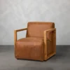 Amalfi II Occasional Chair, Andes Bourbon
