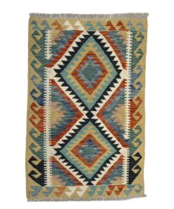 Aman Persian Rugs Afghan Hand Knotted Chobi Kilim - 126 x 80 cm