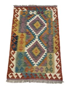 Aman Persian Rugs Hand Knotted Afghan Chobi Kilim - 127 x 82 cm