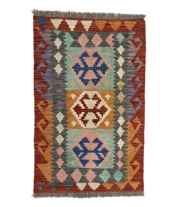 Aman Persian Traditional Afghan Hand Knotted Choubi Kilim - 126 x 78 cm