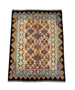 Aman Rugs Afghan Hand Knotted Kilim Area Rug - 152 x 110 cm