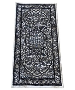 Aman Rugs Classic Persian Design Navy & Beige Rug - 150 x 80 cm