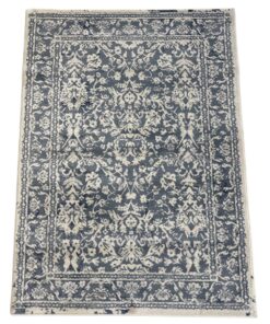 Aman Rugs - Floral Choubi Design Blue/Cream Area Rug - 170 x 120 cm
