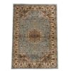 Aman Rugs - Floral Persian Blue Beige Area Rug - 170 x 120 cm