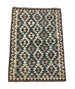 Aman Rugs Hand Knotted Afghan Natural Coloured Kilim - 154 x 107 cm