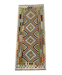 Aman Rugs Traditional Afghan Handmade Choubi Kilim - 197 x 84 cm