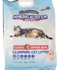 America Litter - Clumping Cat Litter Baby Powder Ultra Odor Seal - 7Kg