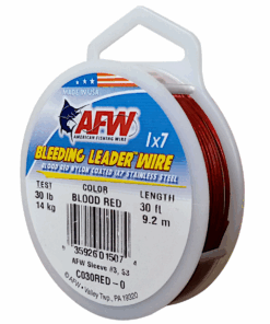 American Fishing Wire Bleeding Red Leader Wire 14Kg/30Lb