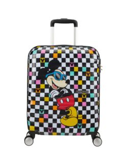 American Tourister Disney Wavebreaker Spinner 55CM - Com.White - Mickey Check