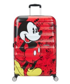 American Tourister Disney Wavebreaker Spinner 77CM - Com.White - Mickey Comics Red