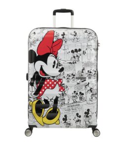 American Tourister Disney Wavebreaker Spinner 77CM - Com.White - Minnie Comic White