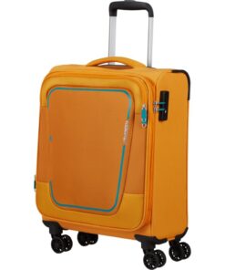 American Tourister Pulsonic 55cm Carry-on Spinner - Sunset Yellow